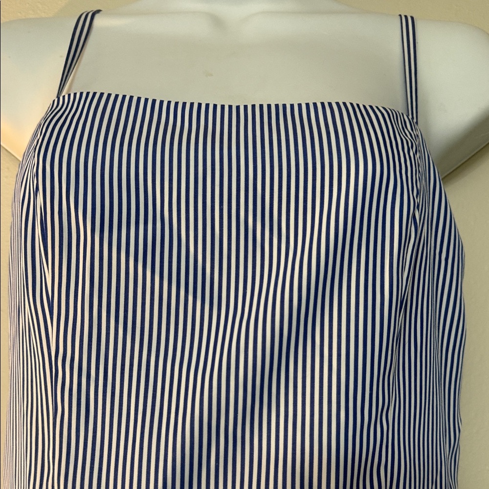 Armani Exchange Blue and White Striped Midi Dress - Picture 3 of 6